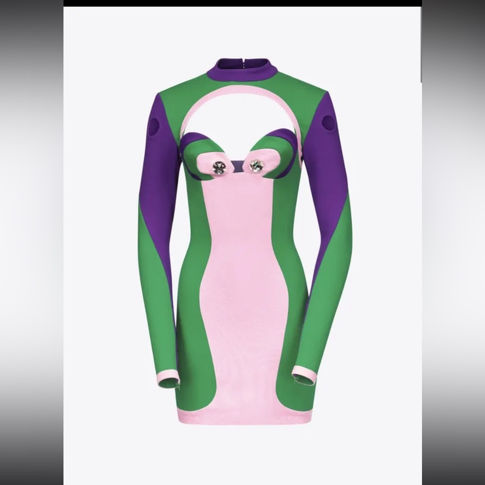 AREA crystal Butterfly Dress brand new never been worn